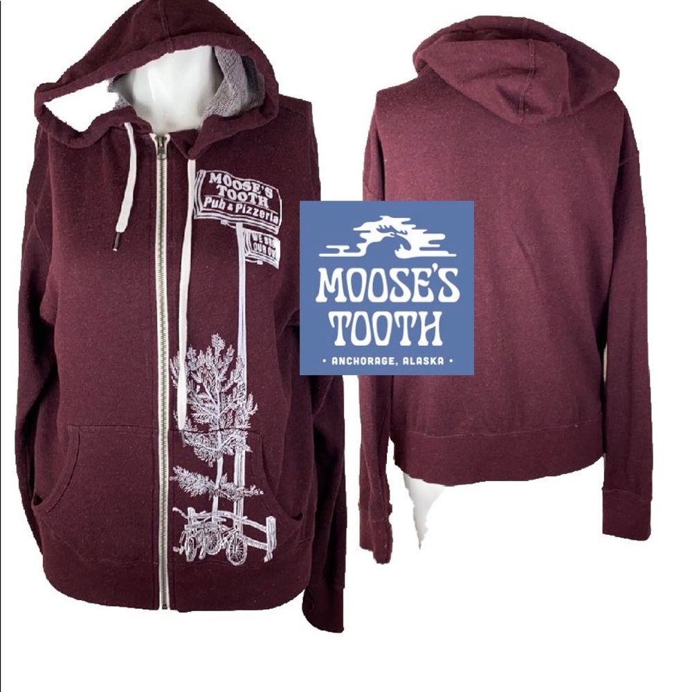 Moose’s Tooth Zip Up Hoodie